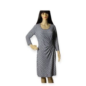 Calvin Klein Chevron Print Dress Size 8